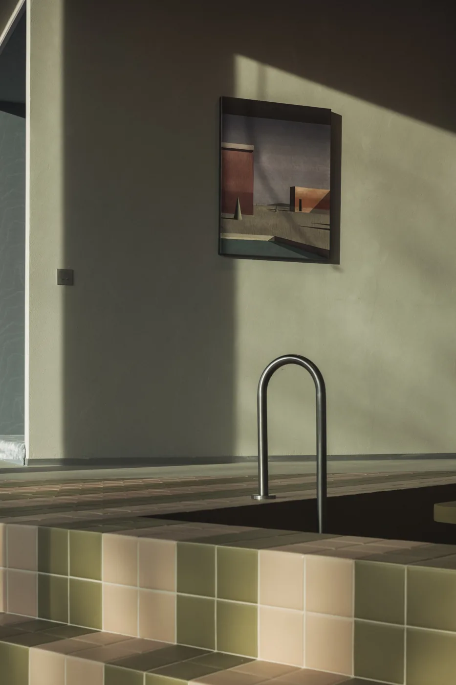 Odilon minerale wandafwerking in een privéwoning