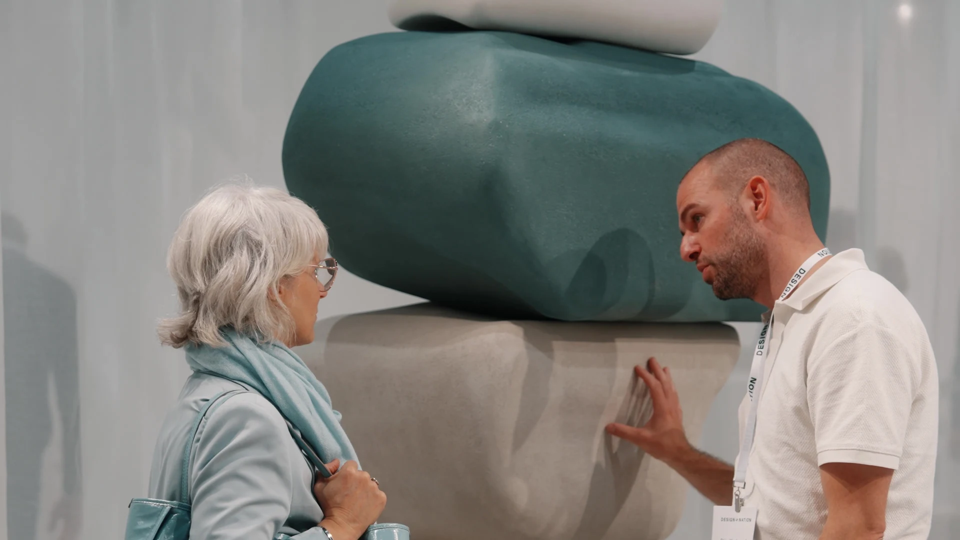 Odilon Creations stand at Design Nation Kortrijk, Pebble Lake