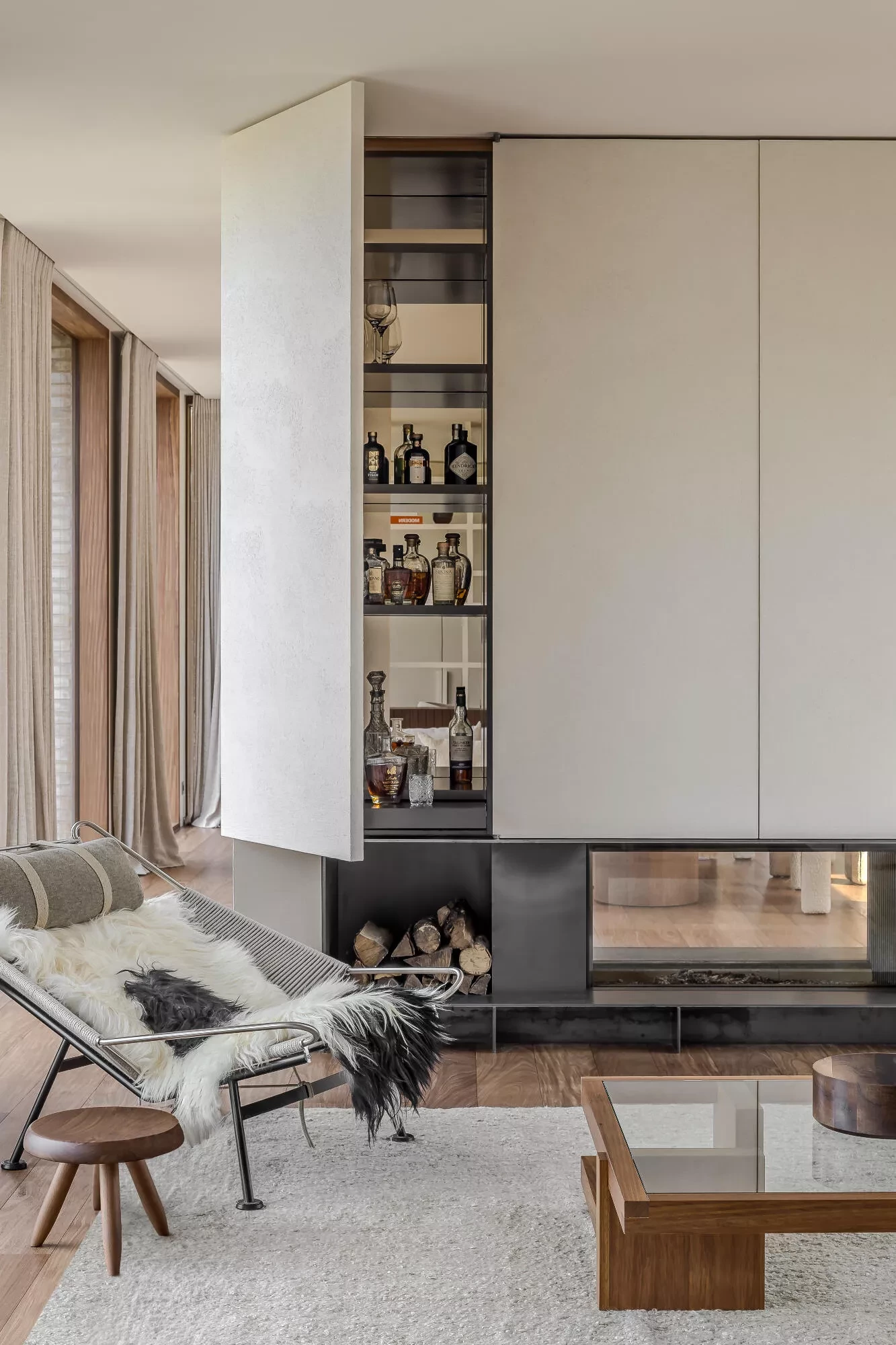 Thalostuc wall finish in the living space