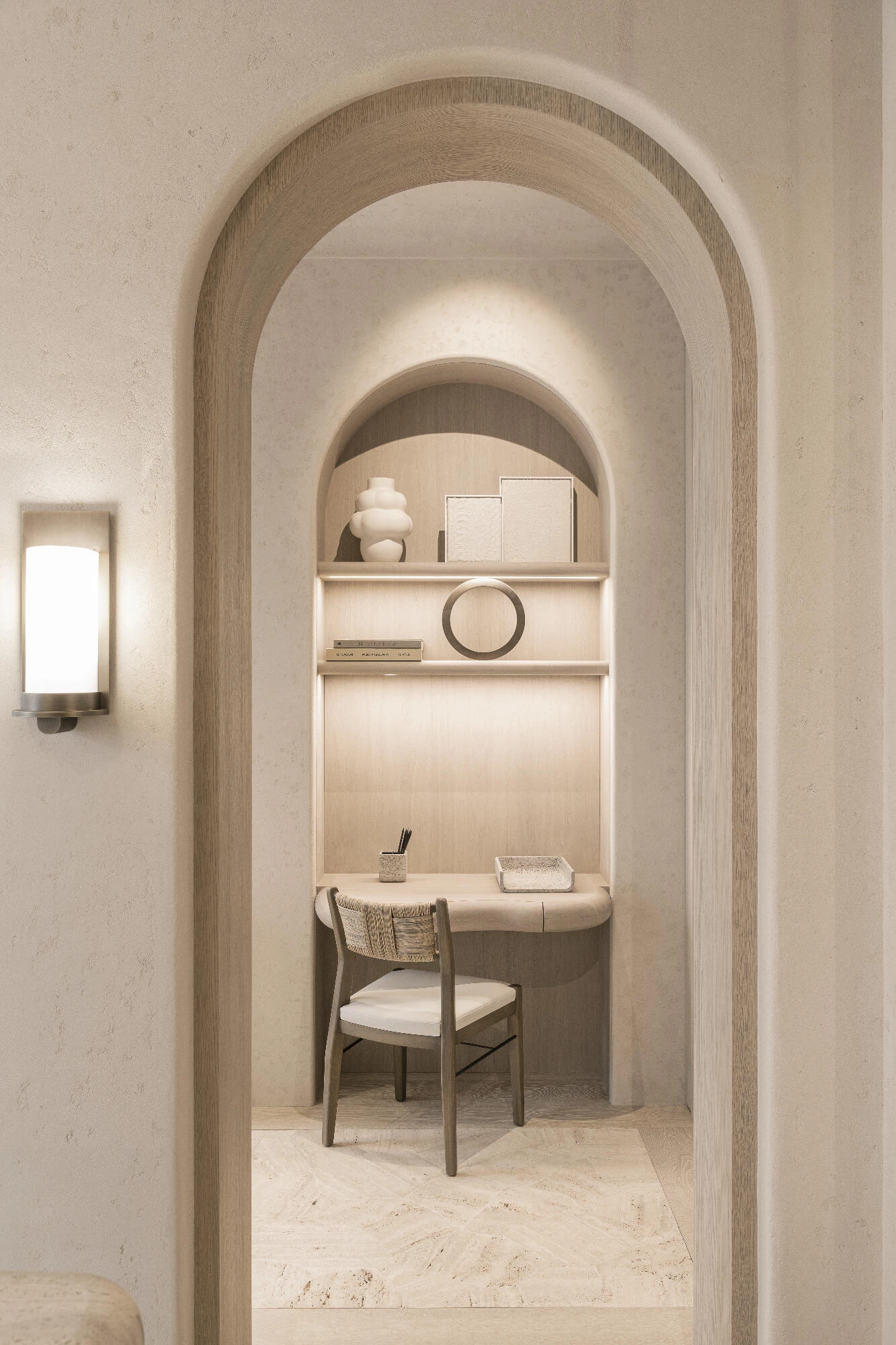 Tactile Thalostuc texture on the showroom walls